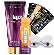 Balsamy i kremy do opalania - Soleo Collagen 200ml Przyspieszacz Opalania Z Kolagenem + Gratisy - miniaturka - grafika 1