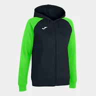 Koszulki i topy damskie - Joma Academy IV Zip-Up Hoodie Black Fluor Green - miniaturka - grafika 1