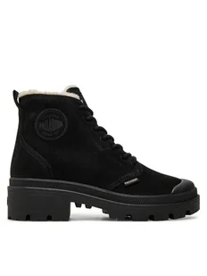 Palladium Trapery 98867-008-M Czarny - Botki damskie - miniaturka - grafika 1