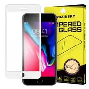 Szkła hartowane na telefon - Wozinsky PRO+ super wytrzymałe szkło hartowane 5D Full Glue na cały ekran z ramką iPhone 8 Plus / 7 Plus biały - miniaturka - grafika 1
