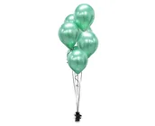 Balony i akcesoria - Beauty & Charm Balony lateksowe platynowe zielone - 30 cm - 7 szt. CB-7LZI - miniaturka - grafika 1