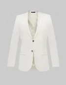 Marynarki męskie - marynarka do zestawu lido biały slim fit - miniaturka - grafika 1