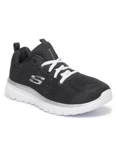 Skechers Buty Get Connected 12615/BKW Czarny - Majtki męskie - miniaturka - grafika 1