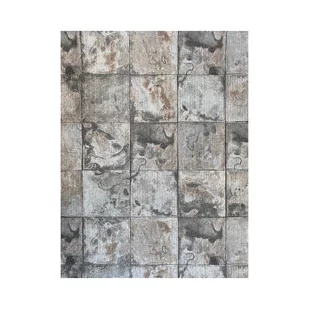 tapeta a18055 kafle szary beton rdza + brokat flizelinowa - Tapety - miniaturka - grafika 1