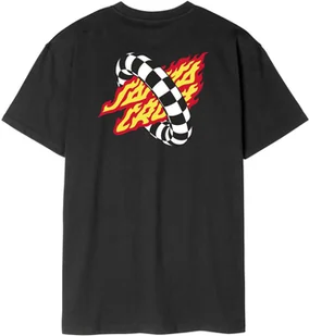t-shirt SANTA CRUZ GOAL FLAME TEE Black - Koszulki męskie - miniaturka - grafika 1