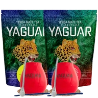 Yerba Mate - Zestaw Startowy dla dwojga Yerba Mate Yaguar Energia 500g + Yaguar Limon 500g - miniaturka - grafika 1