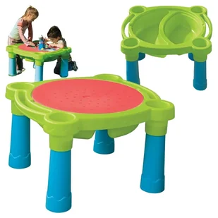 Palplay Stół Wodny Sand & Water 3w1 Stolik Piaskownica Biurko Zielony - Zabawki i gry sportowe - miniaturka - grafika 1