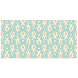 Podkładka mata ochrona biurka Retro tapeta 120x60cm, Dywanomat - Podkładki na biurko - miniaturka - grafika 1