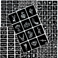 Zabawki kreatywne - TATUAŻE BROKATOWE SZBLONY ZESTAW SZABLONÓW - miniaturka - grafika 1