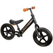 Rowerki biegowe - Rowerek Biegowy Croxer Leox Black/Brown - miniaturka - grafika 1