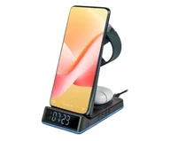 Ładowarki do telefonów - Thomson Stacja ładująca Galaxy 3w1 Budzik - miniaturka - grafika 1