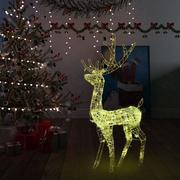 Oświetlenie świąteczne - vidaXL Świąteczny renifer, akrylowy, 140 ciepłych białych diod LED vidaXL - miniaturka - grafika 1