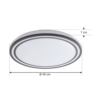Lampa sufitowa LED Lindby Smart Arvada, RGBIC, wysokość 7 cm, Tuya - Lampy sufitowe - miniaturka - grafika 1