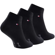 Skarpetki męskie - Tommy Hilfiger skarpetki czarne wysokie bawełna ATV384 L - miniaturka - grafika 1