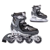 Rolki - Worker, Łyżworolki regulowane, Tifero, 2w1, rozmiar 31-34 - miniaturka - grafika 1