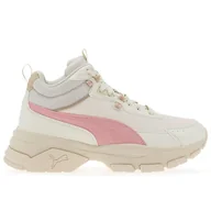 Buty sportowe damskie - Buty Puma Cassia Via Mid 39130906 - beżowe - miniaturka - grafika 1