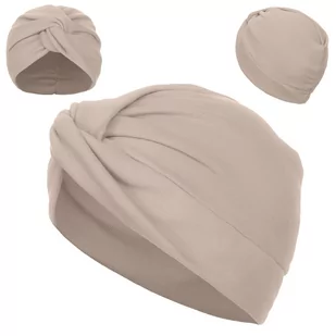 TURBAN DAMSKI BAWEŁNIANY GOTOWA CZAPKA NA GŁOWĘ BAWEŁNA TURBANY KOLORY - CZAP-TUR-13 - Czapki damskie - miniaturka - grafika 1