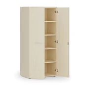 Szafy biurowe - Szafa biurowa z drzwiami PRIMO WOOD, 1781 x 800 x 500 mm, brzoza - miniaturka - grafika 1