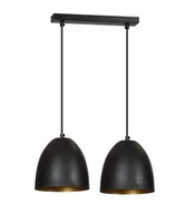Lampy sufitowe - Emibig Lenox lampa wisząca 2-punktowa czarna/złota 410/2 410/2 - miniaturka - grafika 1