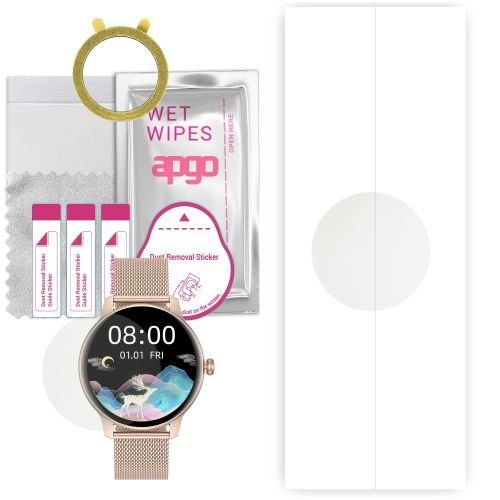 1x folia hydrożelowa MATOWA do G.Rossi SW020 - apgo Smartwatch Hydrogel MATTE Protection Ochrona na ekran smartwatcha