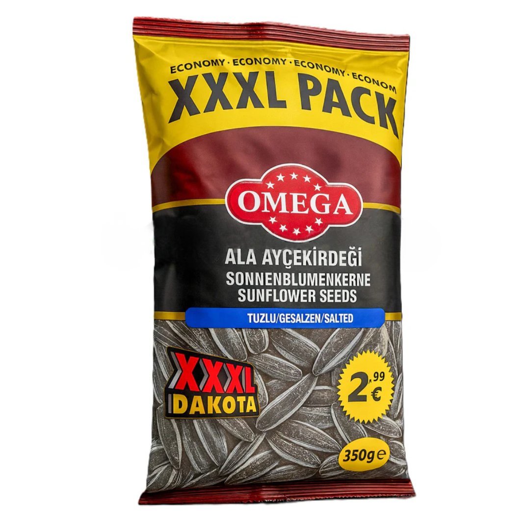 Słonecznik Prażony & Solony XXXL 350g Omega