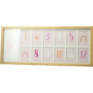 Ramka na zdjęcia dla dzieci Heart, 60 x 25 x 1,8 cm , MDF, 12 x 6 x 9 cm - Ramki na zdjęcia - miniaturka - grafika 1