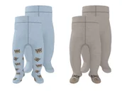 Rajstopy dziecięce - lupilu® Rajstopy termiczne niemowlęce z biobawełną, 2 pary - miniaturka - grafika 1