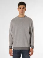 Swetry męskie - Carlo Colucci - Sweter męski, czarny|biały|szary - miniaturka - grafika 1