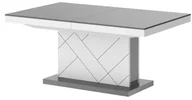 Ławy i stoliki kawowe - Rozkładana ława szary + biały - Z4-H56 - miniaturka - grafika 1