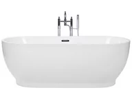 Wanny - Beliani Wanna wolnostojąca Levera biała 191177 - miniaturka - grafika 1
