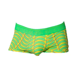 Garçon - Bokserki męskie - Garçon Bananas Trunk - Zielone - 1 x rozmiar L - Majtki męskie - miniaturka - grafika 1