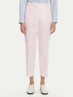 Spodnie sportowe damskie - Tommy Hilfiger Chinosy WW0WW40504 Różowy Straight Fit - miniaturka - grafika 1