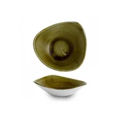 Miski i półmiski - Churchill MISKA TRÓJKĄTNA STONECAST PLUME GREEN 260 ml PORCELANA CHURCHILL ZIELONA - miniaturka - grafika 1
