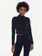 Bluzy sportowe damskie - Tommy Hilfiger Bluza techniczna S10S101580 Granatowy Slim Fit - miniaturka - grafika 1