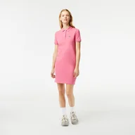 Sukienki - Damska Sukienka LACOSTE DRESSES EF7767.2R3 – Różowy - miniaturka - grafika 1