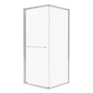 Kabiny prysznicowe - Kabina prysznicowa kwadratowa Interia 80x80x200 cm chrom szkło transparentne Wellneo - miniaturka - grafika 1