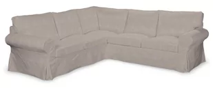 Dekoria Pokrowiec Ektorp na sofę narożną beżowo-szary 240/136 x 82 x 73 cm Etna 640-705-09 - Pokrowce na meble - miniaturka - grafika 1