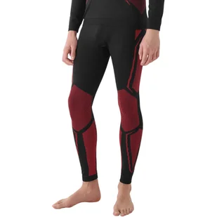 4F Bielizna termoaktywna dolna 4FWAW24USEAM166 Czerwony Slim Fit - Pozostała odzież narciarska - miniaturka - grafika 1