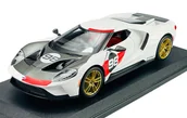 Samochody i pojazdy dla dzieci - MAISTO 2021 FORD GT HERITAGE EDITION BIAŁY 1:18 31390 - miniaturka - grafika 1
