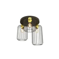 Lampy sufitowe - Plafon Emibig BARN 3PREM BL GOLD - miniaturka - grafika 1