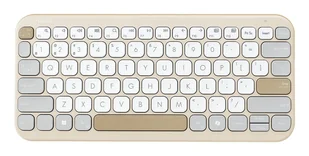 ASUS Marshmallow Keyboard KW100 Bluetooth QWERTZ Niemiecki Beżowy, Szary, Biały 90XB0880-BKB190 - Klawiatury - miniaturka - grafika 1