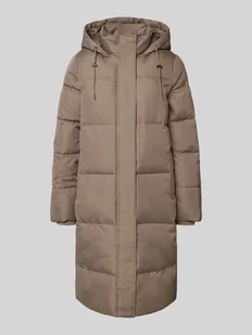 Płaszcz pikowany o kroju comfort fit z drobną fakturą model ‘IRENE’ - Płaszcze damskie - miniaturka - grafika 1