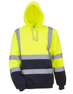 Bluzy męskie - YOKO Męska bluza z kapturem HVK05 Wielokolorowy Hi-Vis Żółty/Niebieski 3XL - miniaturka - grafika 1