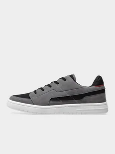 4F Chłopięce Sneakersy Buty do Szkoły Szare z Biała Podeszwa Roz 33 - Buty dla chłopców - miniaturka - grafika 1