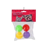 Zabawki dla kotów - Zabawka dla kota piłeczki brokat 4 cm opak. 4 szt. CHICO - miniaturka - grafika 1