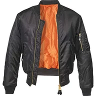 Kurtki męskie - Brandit Męska kurtka MA-1, kurtka bomberka, kurtka lotnicza, czarny, 6XL - miniaturka - grafika 1
