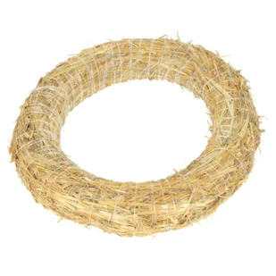 [w04051] Wianek słomiany oponka 35cm - Sztuczne kwiaty - miniaturka - grafika 1