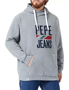 Pepe Jeans Perrin Bluza męska, Szary (szary melanżowy), M - Bluzy męskie - miniaturka - grafika 1