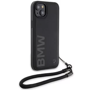 BMW BMHCP15S23RMRLK iPhone 15 / 14 / 13 6.1" czarny/black hardcase Signature Leather Wordmark Cord - Etui i futerały do telefonów - miniaturka - grafika 3
