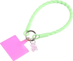 Łańcuszek do telefonu komórkowego uniwersalny pasek na szyję do etui na telefon komórkowy smartfon nylon, kolor: miętowy zielony - Etui i futerały do telefonów - miniaturka - grafika 1